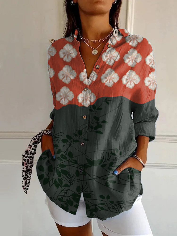 Floral Breeze Cotton-Linen Shirt – Lightweight, Breathable, Effortlessly Chic