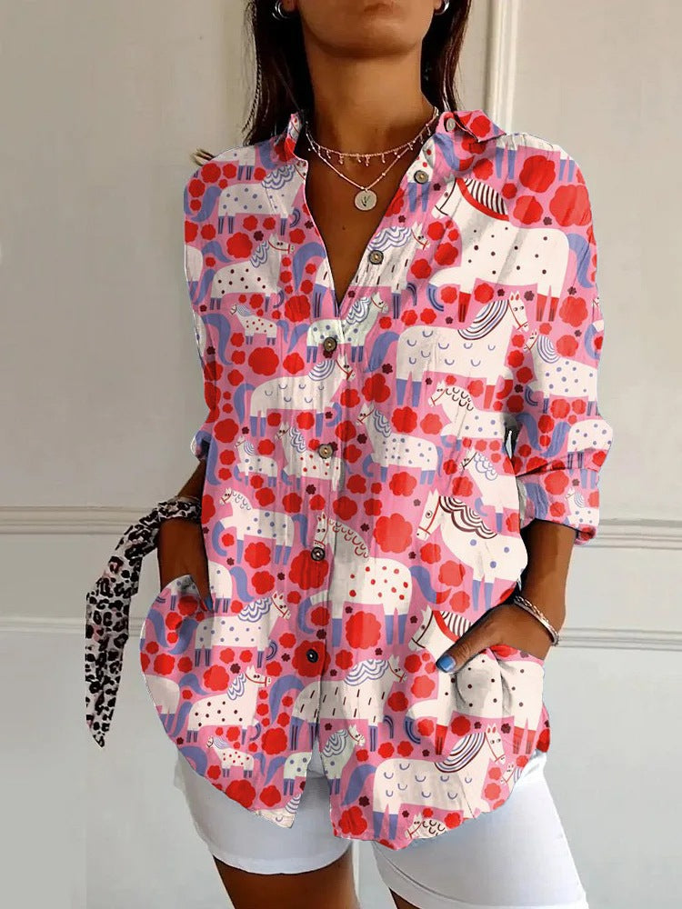 Floral Breeze Cotton-Linen Shirt – Lightweight, Breathable, Effortlessly Chic