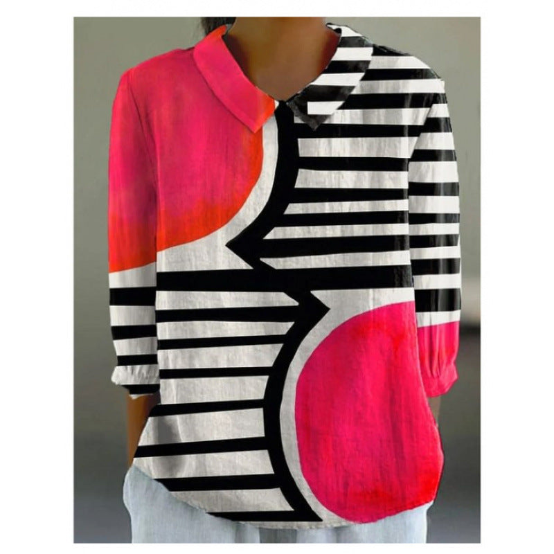 AirFlow Floral Pullover Shirt – Casual & Elegant
