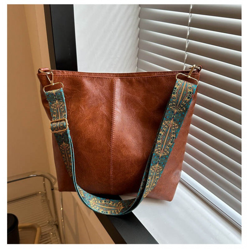 Women's Calfskin Leather Shoulder Bag