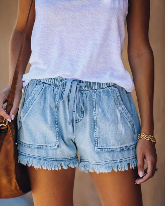 Women's High-Waisted Denim Shorts – Casual, Flattering, Summer-Ready