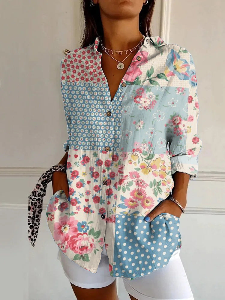 Floral Breeze Cotton-Linen Shirt – Lightweight, Breathable, Effortlessly Chic