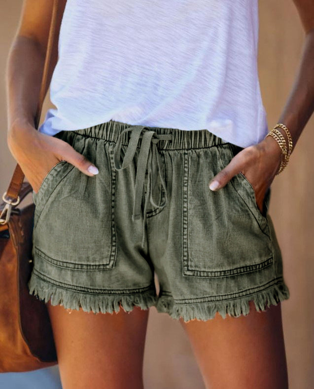 Women's High-Waisted Denim Shorts – Casual, Flattering, Summer-Ready