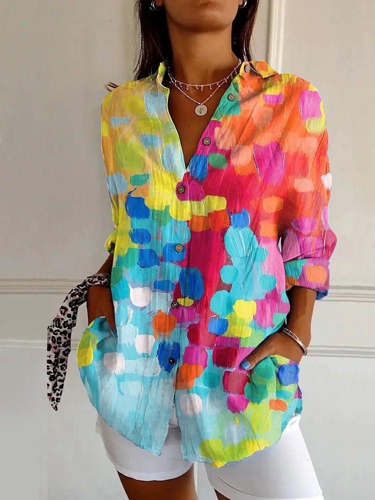 Floral Breeze Cotton-Linen Shirt – Lightweight, Breathable, Effortlessly Chic