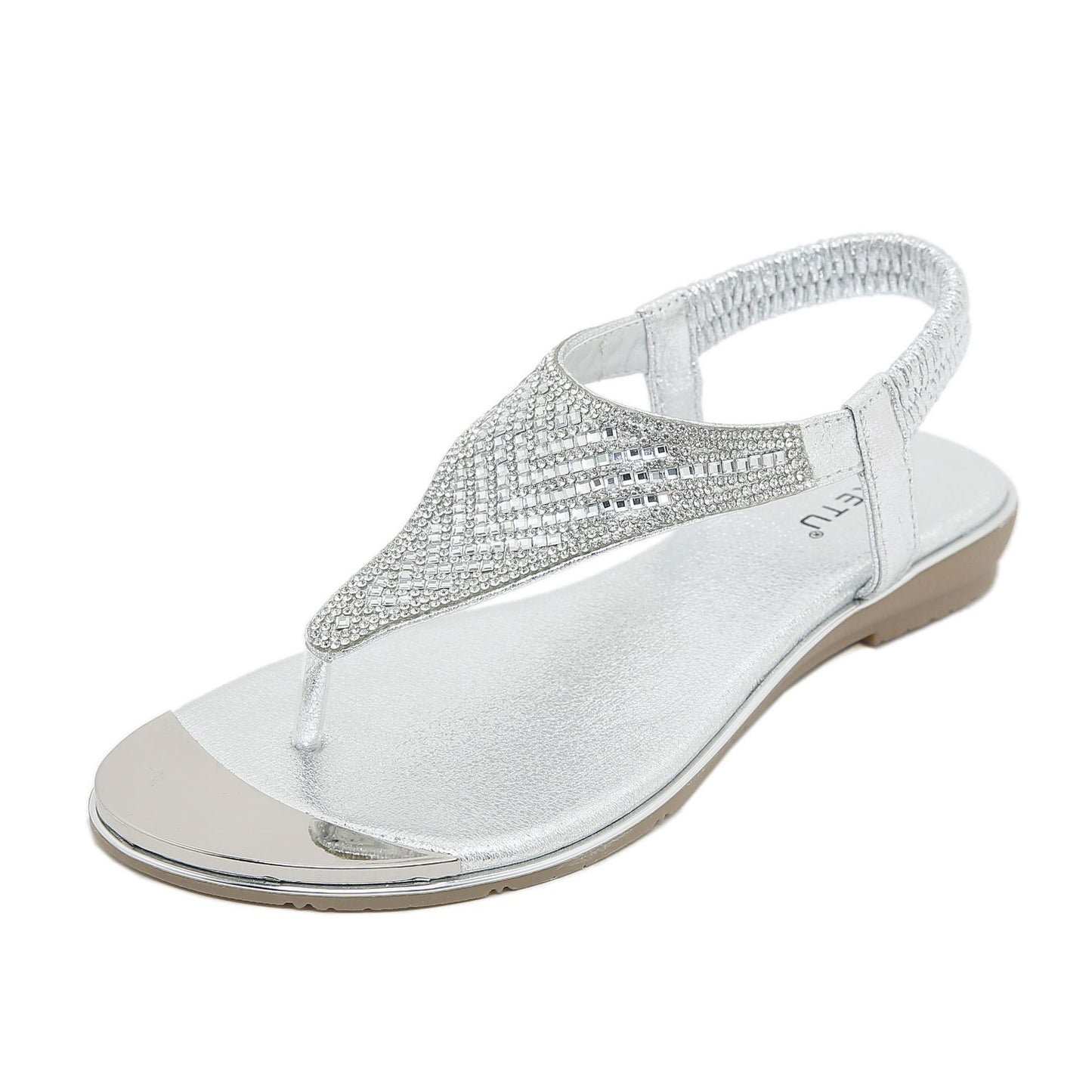 Summer Women Roman Style Hollow Clip Toe Thong Flat Sandals Flip Flops