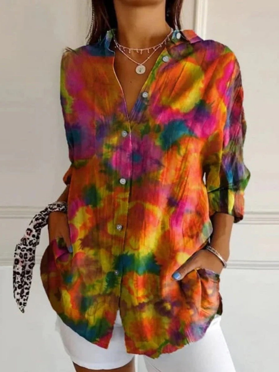 Floral Breeze Cotton-Linen Shirt – Lightweight, Breathable, Effortlessly Chic