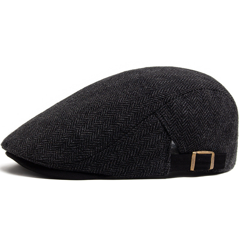 Ruth | British style flat cap-Khaki