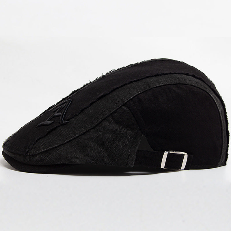 LIA | Distressed patchwork flat cap