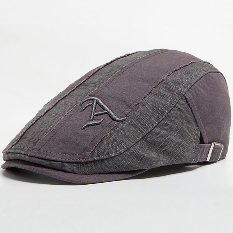 LIA | Distressed patchwork flat cap