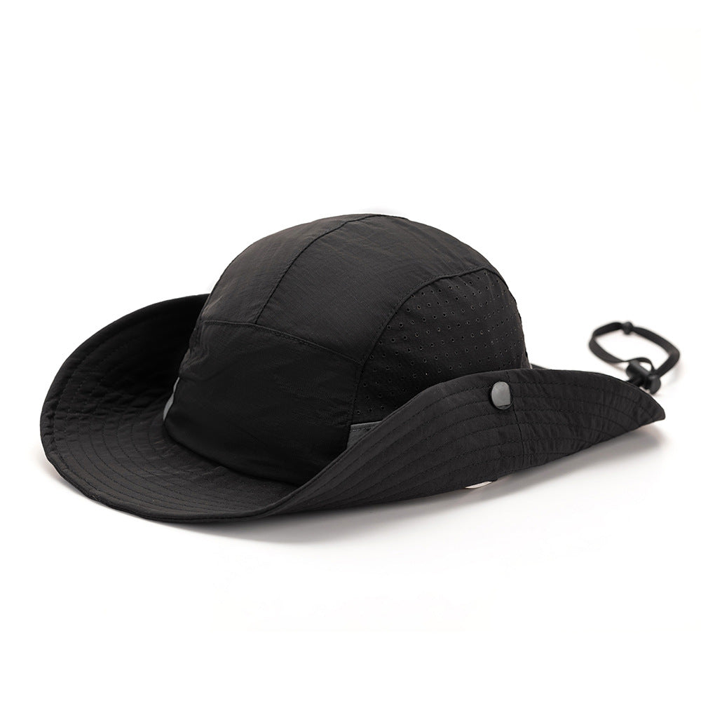 Embroidered quick-drying bucket hat