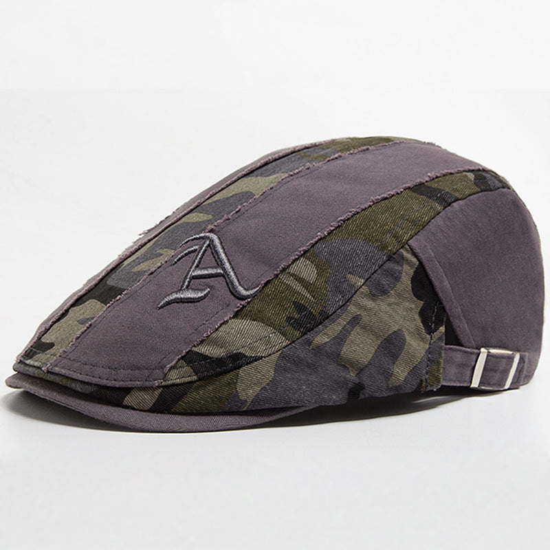LIA | Distressed patchwork flat cap