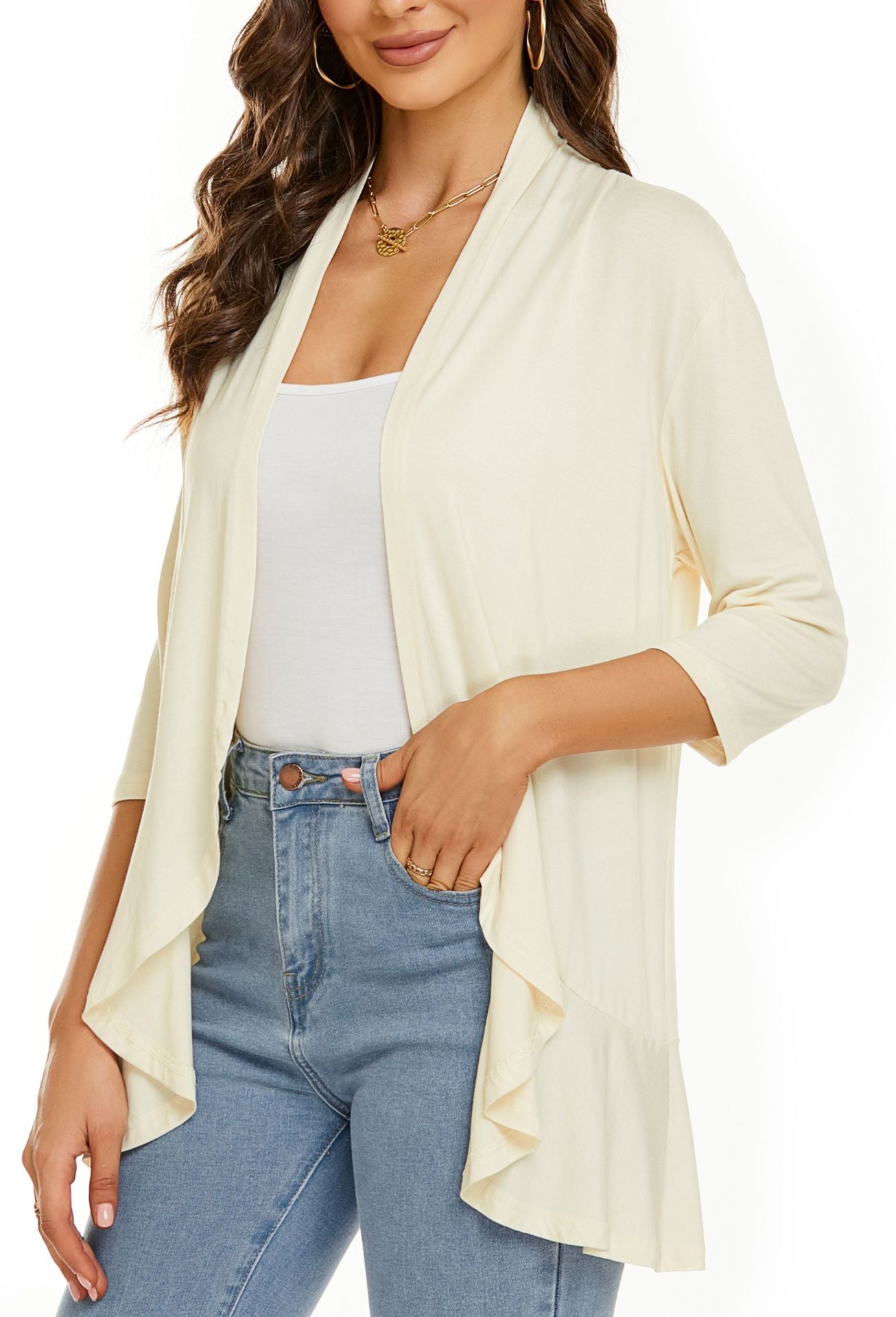 Casual Lightweight Open Front Cardigans
