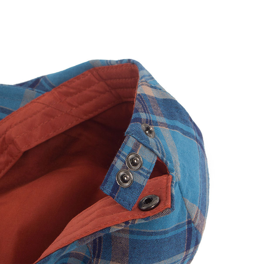 LIA | Thin plaid flat-top hat