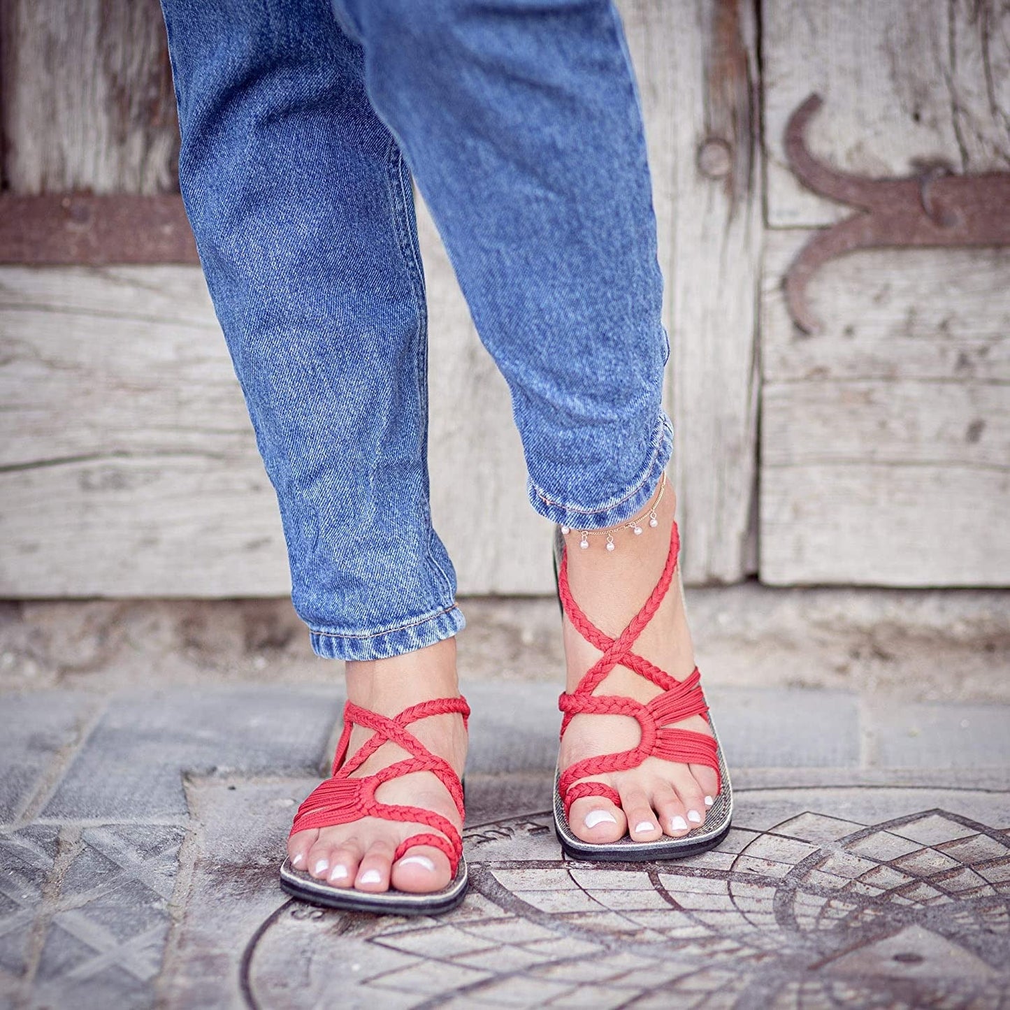 Hand Woven Flat Women's Sandals
