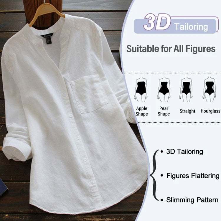 💗SUMMER BIGGEST SALE 49% OFF🌹LINEN COTTON CASUAL LOOSE SHIRT💖
