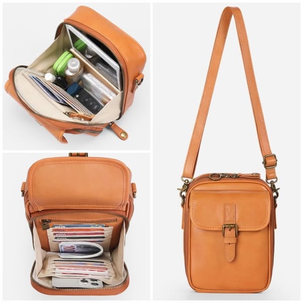 🔥Hot Sale🔥 Women’s Anti-Theft Calfskin Crossbody Bag – Stylish & Secure