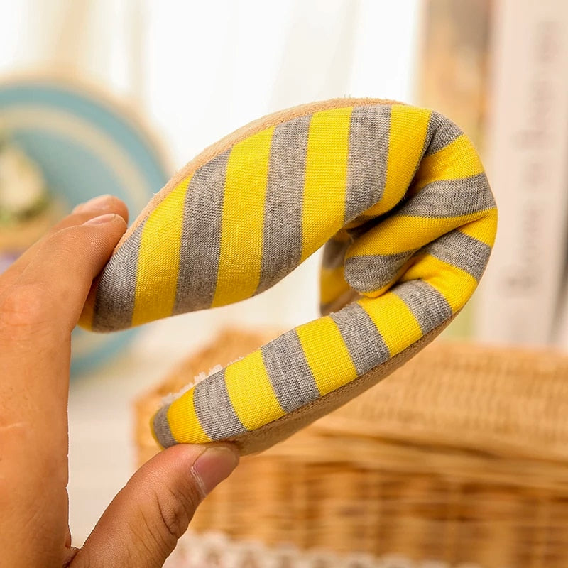 Women Warm Indoor Slippers Fur Striped Winter Slides