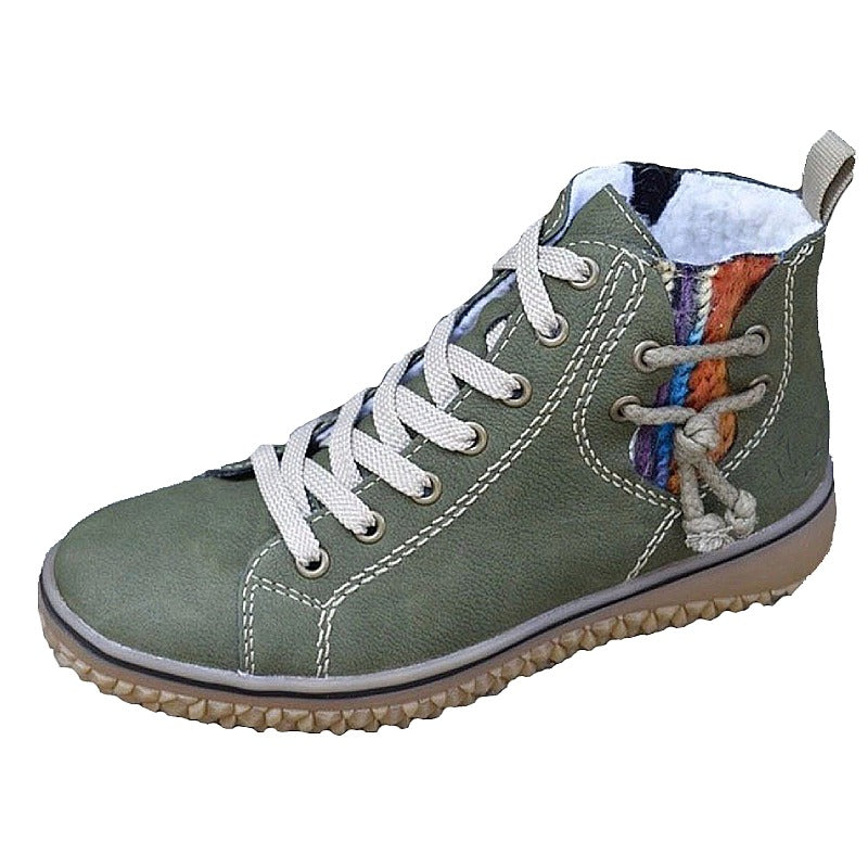 Women Ankle Boots Zipper Plush Orthopedic Shoes