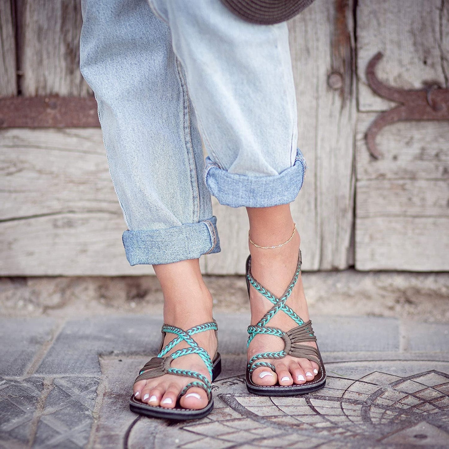 Hand Woven Flat Women's Sandals